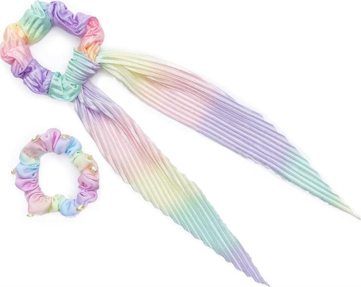 Produktbild Great Pretenders Creative Education 88509 Haargummis Pastel Rainbow (Haargummi)