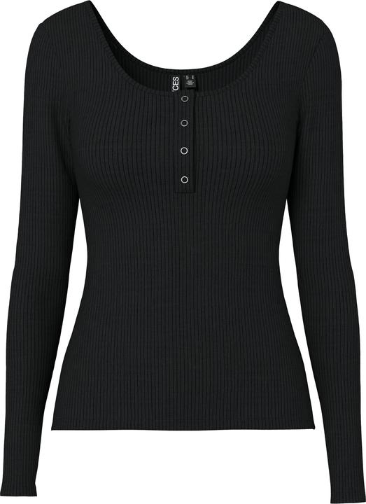 Actual product image Pieces Front buttoned ribbed top (M)