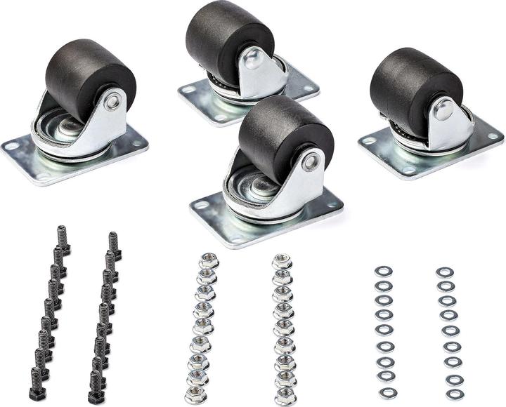 Actual product image StarTech Heavy duty casters for server cabinets - Universal M6 casters - Replacement casters ( pattern) for