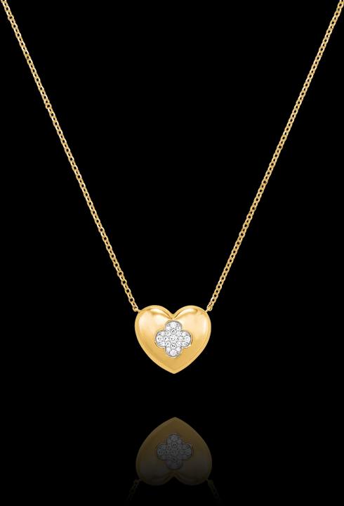 Immagine prodotto Charles Garnier Collana Golden PASSION in argento dorato e zirconi (Argento placcato oro e ossidi di zirconio)