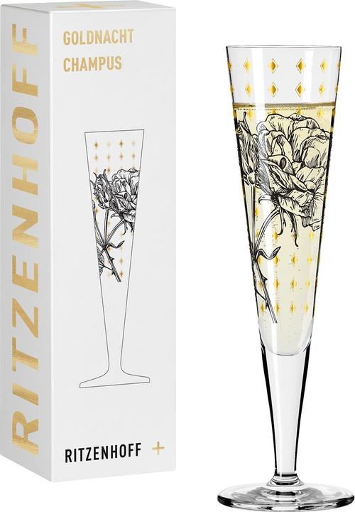 Produktbild Ritzenhoff Champagnerglas Goldnacht (20.50 cl, 1 Gläser, Sektgläser)