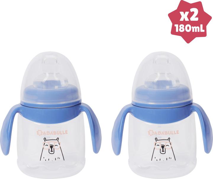 Immagine prodotto Badabulle Tazza da bere con fermo antigoccia Set di 2 (360 ml)