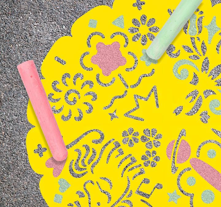Actual product image Grafix Pavement Chalk Mandala