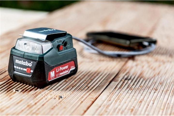 Actual product image Metabo 12V Battery Adapter POWERMAXX PA 12 LED-USB (12 V)