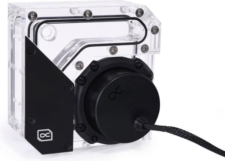 Produktbild Alphacool Rise Flat Reservoir D5 Ausgleichsbehälter mit Pumpe