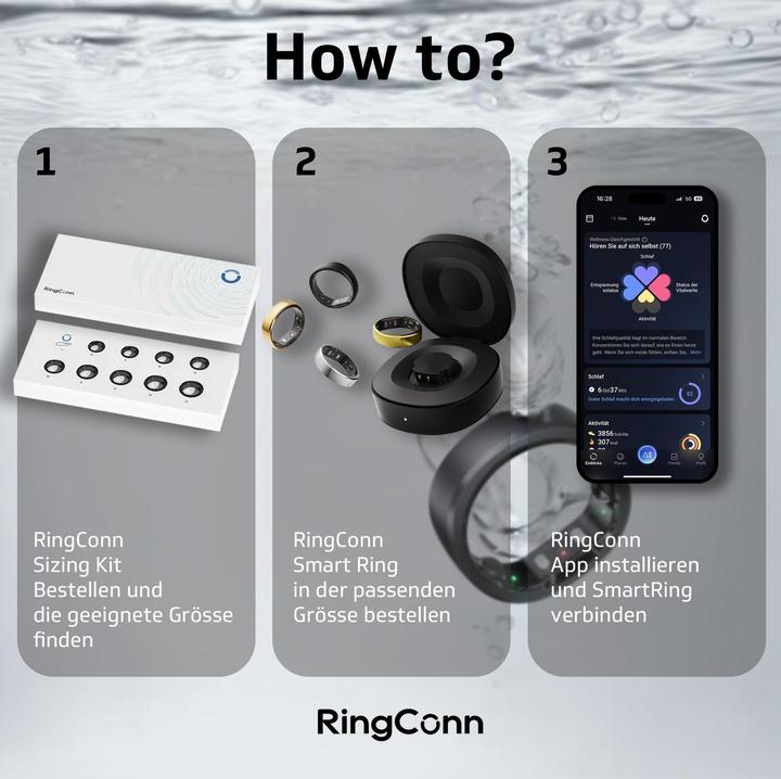 Actual product image RingConn Smart Ring (Gen2) (7, Gold)