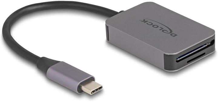 Actual product image Delock USB Type-C card reader in aluminium (USB-C)