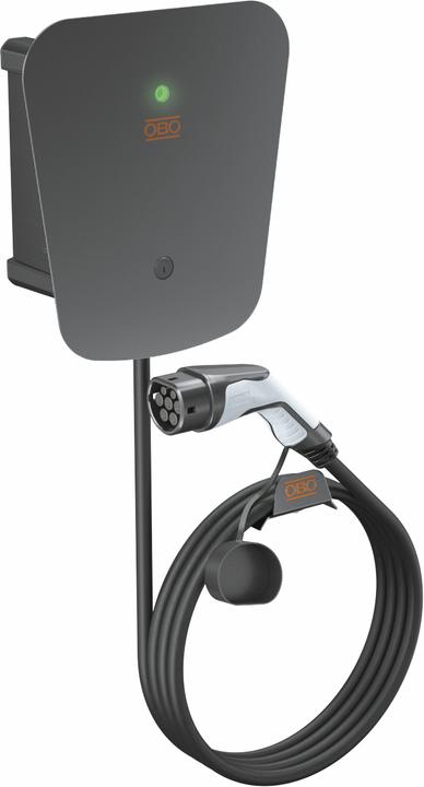 OBO Bettermann Wallbox WB AC BL KS Key 330x300x127 sw PC (Typ 2, 22 kW)