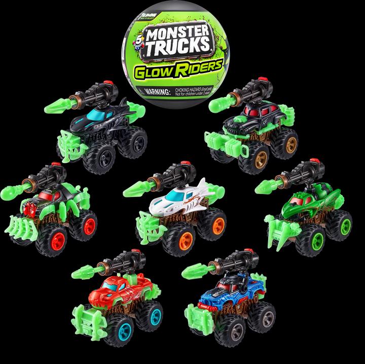 Produktbild Zuru Monster Trucks - Blindbox Glow Riders