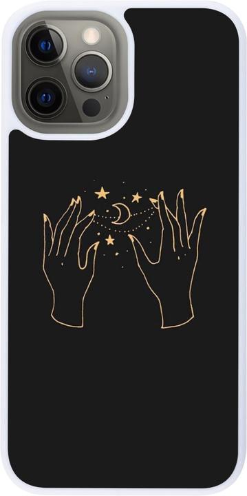 Produktbild PhoneLook Hülle Silikon weiss Grey magic hands (Apple iPhone 12 Pro Max)