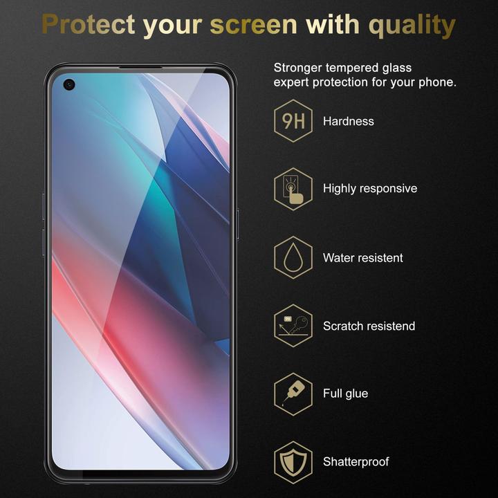 Actual product image Cadorabo Display protection glass (3 Piece, Oppo Find X3 Lite)
