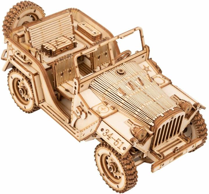 Actual product image Rokr MC701 - Army Field Car (369 pieces)