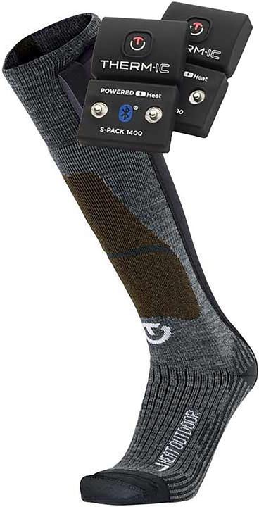 Therm-ic PowerSock Set Heat Fusion Outdoor SPack 1400 BT (Grösse: 42.0 - 44.0, grau) (42 - 44)