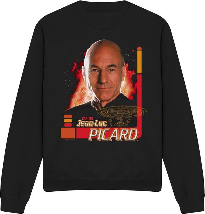 Actual product image Unisex Adult Jean-Luc Picard Sweatshirt (XXL)