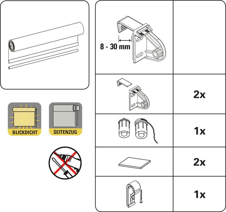 Produktbild Gardinia EASYFIX Rollo Digiprint Isabella (80 x 150 cm)