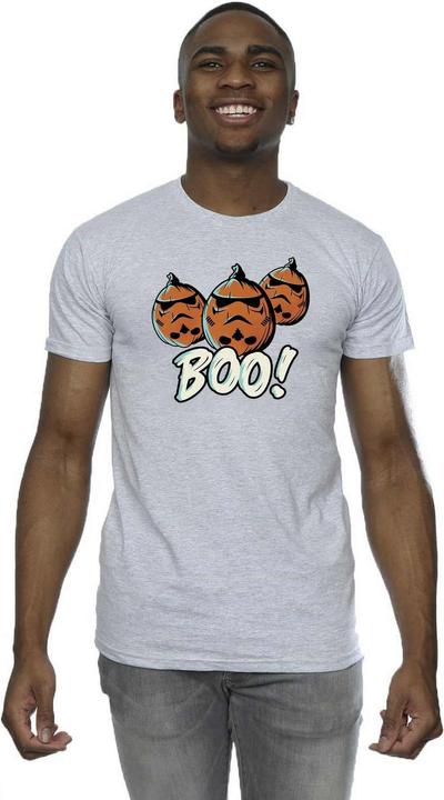 Actual product image Star Wars Mens Boo! Stormtrooper Pumpkin T-Shirt (4XL)
