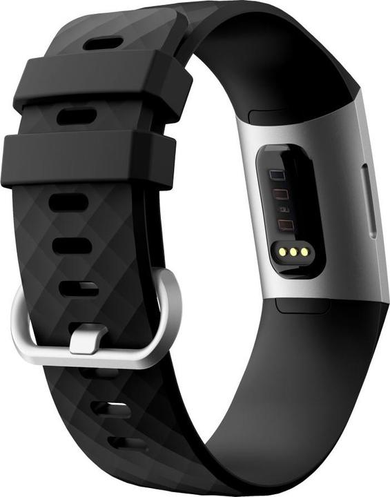 Image du produit Apfelkiste Ersatz Sport Armband Silikon Fitbit Charge 4 / 3 - Schwarz (Silicone)
