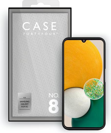 Immagine prodotto Case FortyFour Custodia in silicone liquido n. 8 nera (Samsung Galaxy A14 5G)