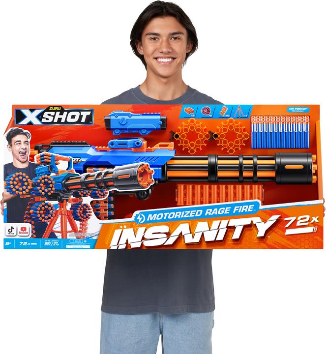 Immagine prodotto Xshot - Insanity Blaster Rage Fire motorizzato