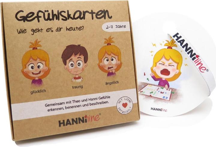 Hanniline Carte dei sentimenti per bambini di età compresa tra i 2 e i 7 anni (Tedesco)