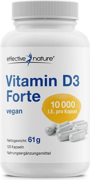 Effective Nature Vitamina D3 Forte (120 Pezzo/i, Pillole, 61 g)