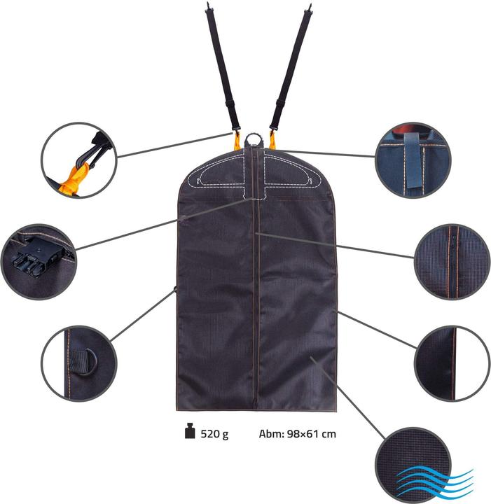Actual product image Lanco Travel clothes bag (ideal for use with clothes hanger LI-5965)