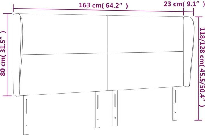 Produktbild VidaXL Chandler (163 x 23 x 128 cm)