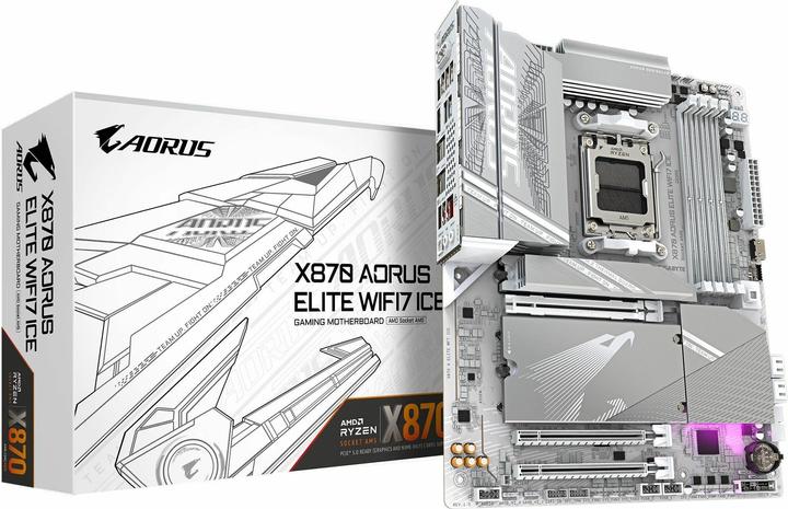 Gigabyte X870 AORUS ELITE WIFI7 ICE (AM5, AMD X870, ATX)