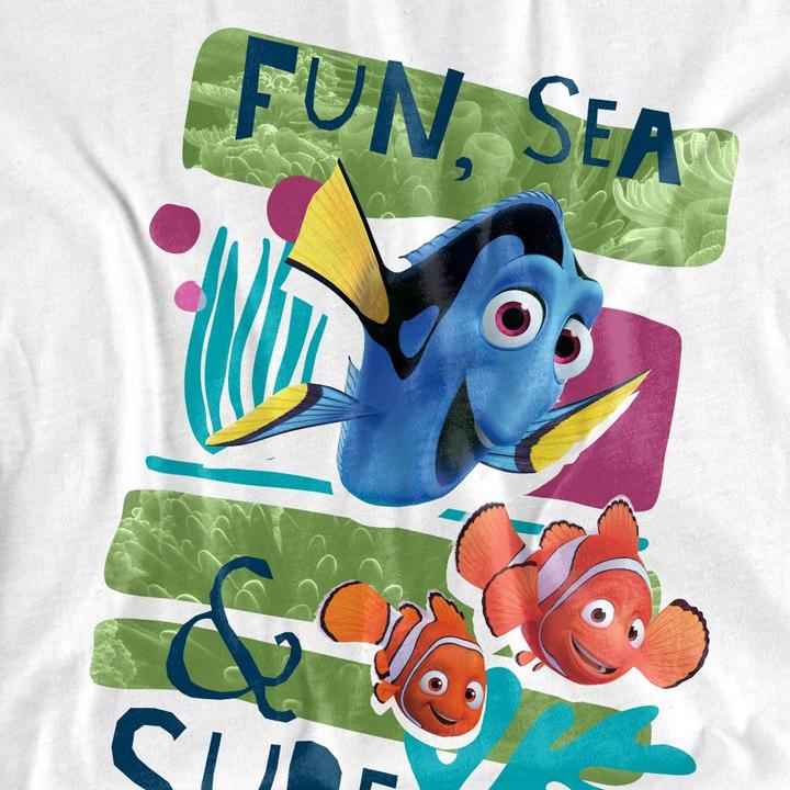 Immagine prodotto Finding Nemo Fun, Sea, Surf Maglietta Adulto Unisex (L)
