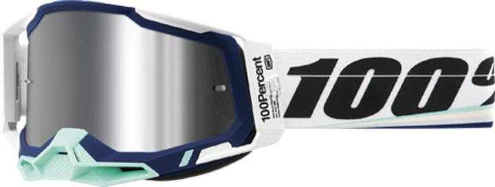 100% Racecraft 2 Goggle Arsham - Mirror Silver (Arsham Red, Silber)