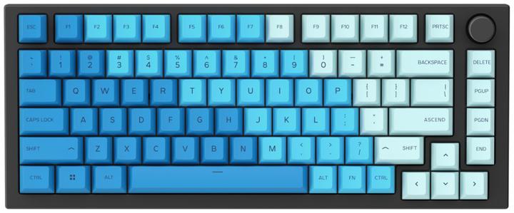 Produktbild Glorious PC Gaming Race GPBT Keycaps - 114 PBT Tastenkappen, ANSI, US-Layout, Caribbean
