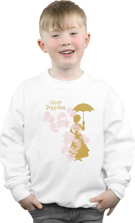 Actual product image Disney Boys Mary Poppins Floral Silhouette Sweatshirt (140, 146)