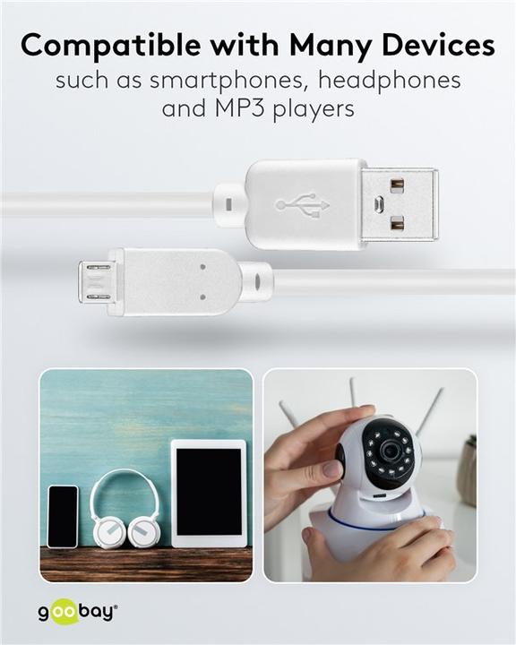 Produktbild Goobay USB 2.0 Hi-Speed (0.60 m, USB 2.0)