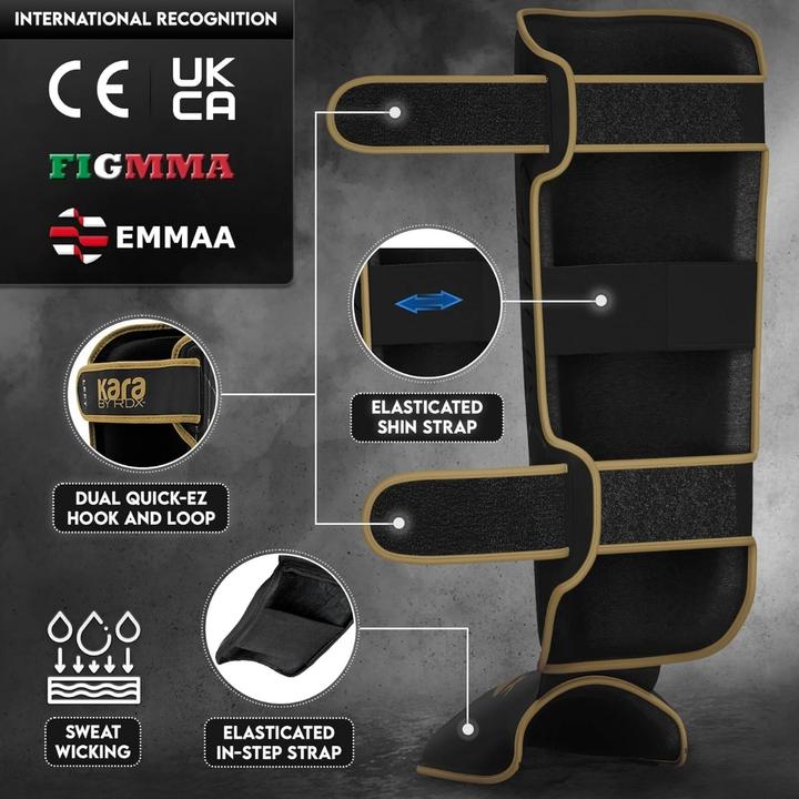 Actual product image Rdx Shin Instep F6 Matte Golden-S (S)