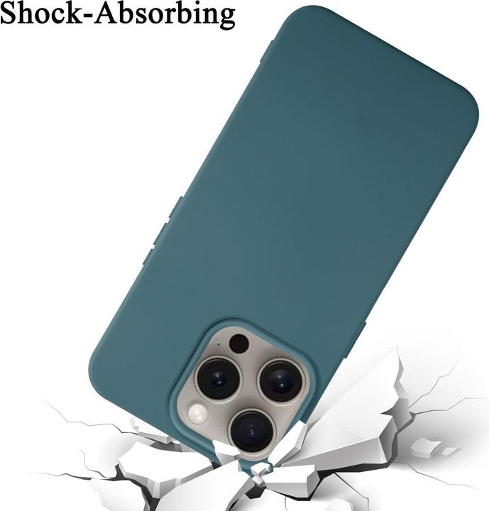 Actual product image Cadorabo Bumper Case for Apple iPhone 16 PRO MAX TPU Liquid Silicone Cover (Apple iPhone 16 Pro Max)