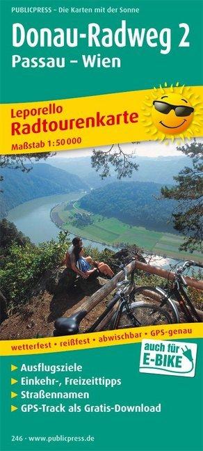 Actual product image Danube Cycle Route 2, Passau - Vienna 1 : 50 000