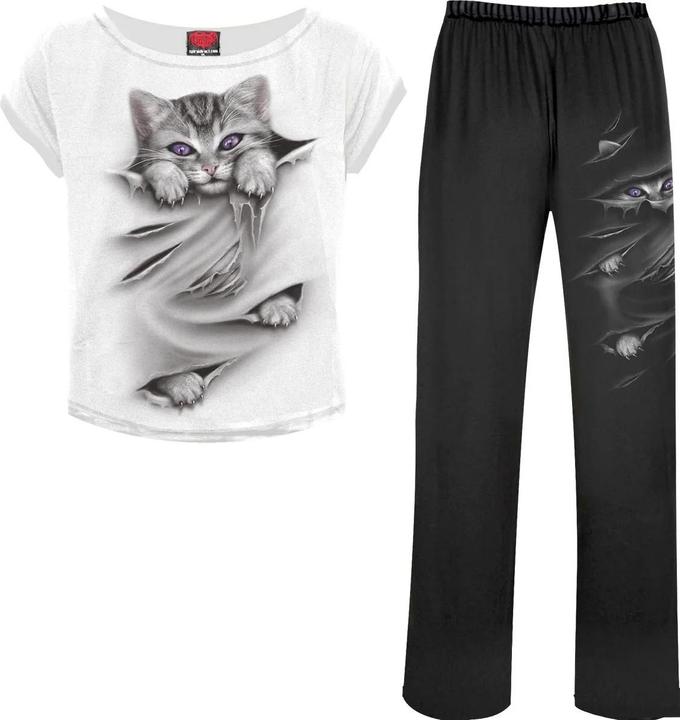 Actual product image Spiral Womens/Ladies Bright Eyes Pyjama Set (Pack of 4) (XXL)