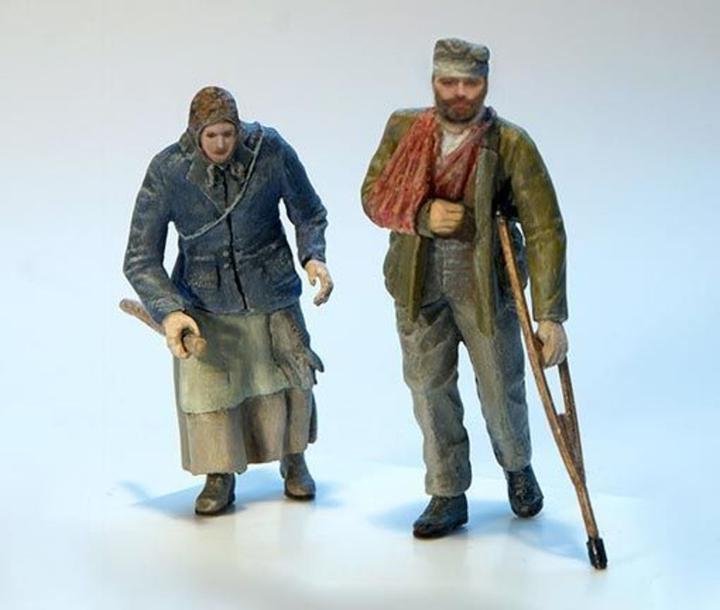 Actual product image Plus Model exhausted man with granny