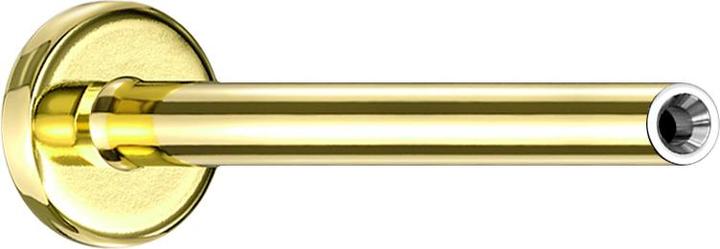 Star Piercing Micro Threadless Labret-Stab vergoldet (Titan G23, ohne Messing)