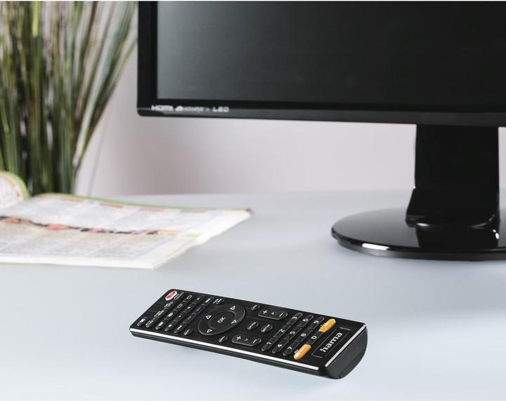 Produktbild Hama Universal-Fernbedienung TV, Infrarot, für 8 Geräte, mit App-Taste (Universal Fernbedienung, Infrarot)