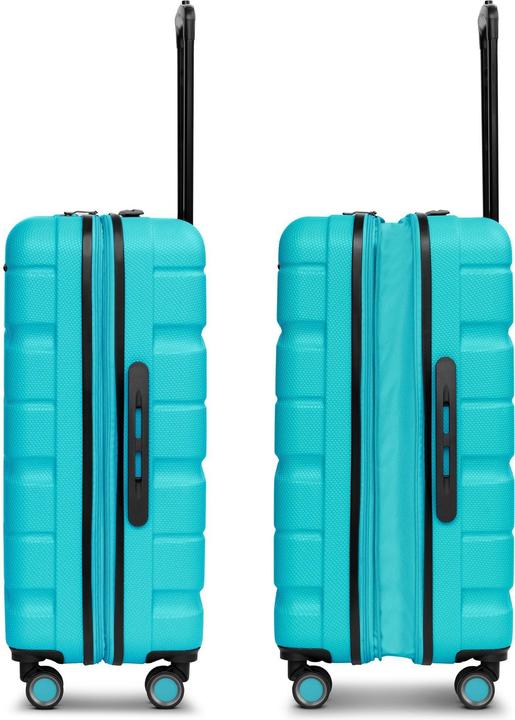 Actual product image Franky Munich 4.0 4-wheel suitcase set, 3-piece with stretch fold (199 l, XL (from 140l))