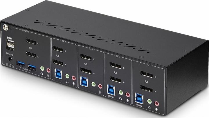 Image du produit StarTech com P4DD46A2-KVM-SWITCH, 3840 x 2160 pixels, 4K Ultra HD, Noir