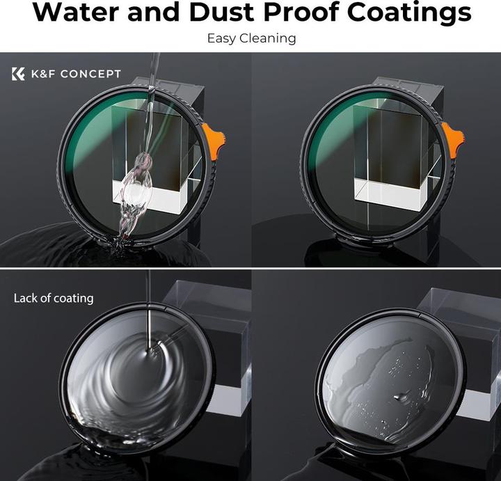 Produktbild K&F Concept Variabel ND Filter ND2-400 (67 mm, ND- / Graufilter)