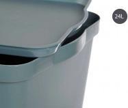Produktbild Kipit Kunststoffkiste mit Deckel 24l grau (24 l)