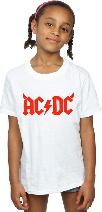 Produktbild AC/DC Mädchen Horns Logo TShirt aus Baumwolle (116)