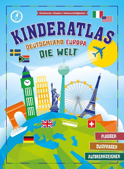 Produktbild Kinderatlas Deutschland, Europa, die Welt (Deutsch, Schwager & Steinlein Verlag, 2023)