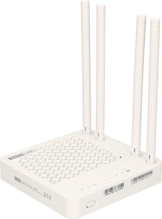 Totolink A702R AC1200 WIRELESS DUAL BAND ROUTER wireless router Fast Ethernet Dual-band ( / ) White