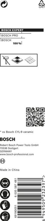 Produktbild Bosch Professional Zubehör EXPERT HEX-9 HardCeramic Bohrer, 3 x 90 mm (3 Millimeter)