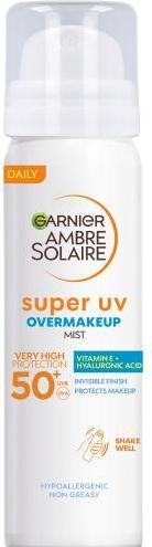 Actual product image Garnier Ambre Solaire Super UV Over Makeup Protection Mist (Sun spray, SPF 50, 75 ml)