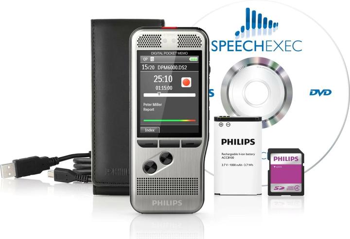 Actual product image Philips DPM6000 Pocket Memo